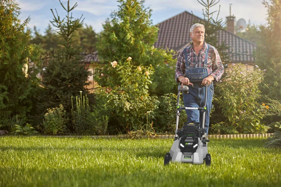 electric self propelled lawn mowers