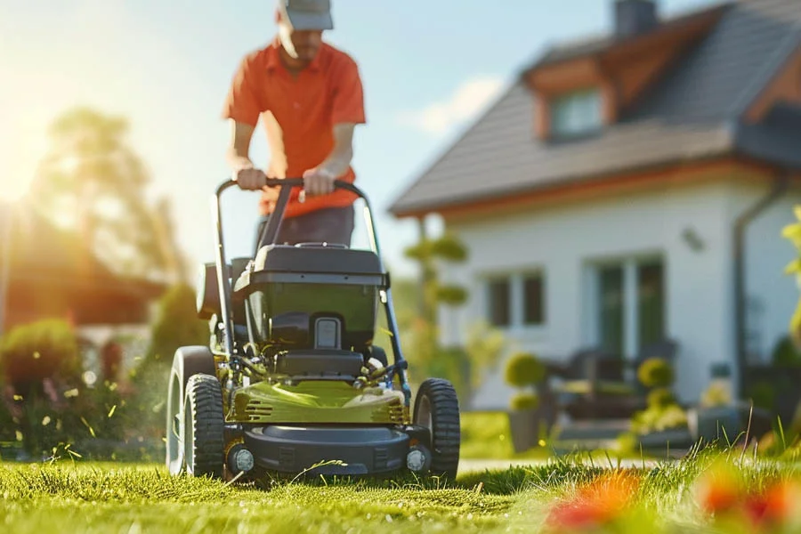 electric self propelled lawn mowers